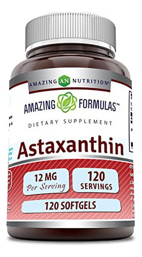 Amazing Formulas Astaxantina 12 Mg 120 Cápsulas Blandas Sup