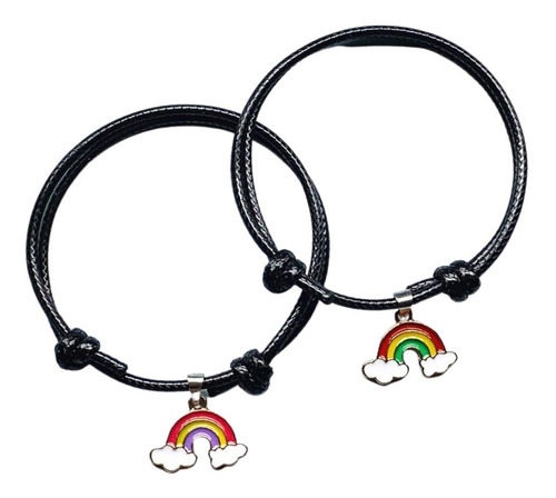 Pulsera Manilla Para Parejas Novios Amigos Arcoíris