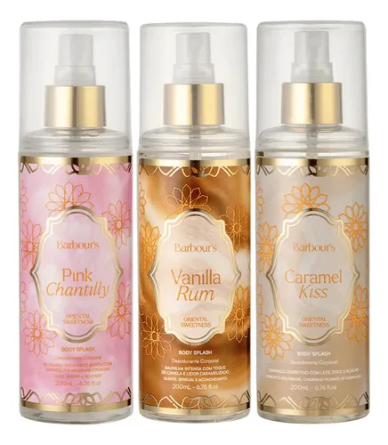 TRIO DE BODY SPLASH ÁRABE PRA ELAS