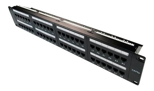 Patch Panel 48 Puertos Cat5e Lanpro Rackeable Redes Servidor