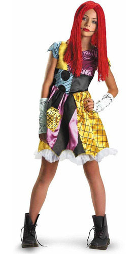 Disfraz De Sally Para Niña Talla 10-12, Halloween