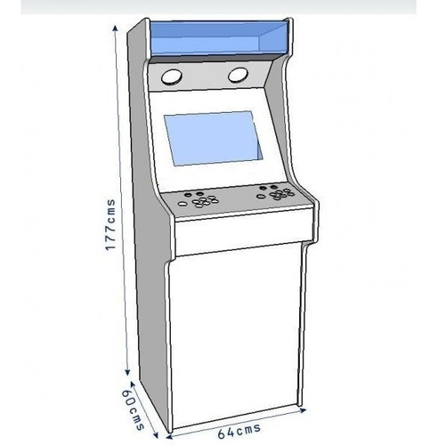 Imagen 4 de 8 de Arcade Mueble Zapata Fichin Pantalla 24 Pulgada Multijuegos
