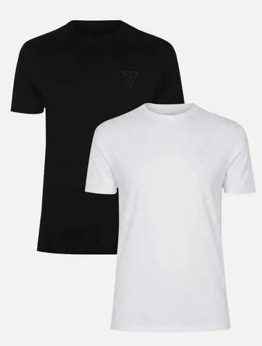 Kit Camisetas Guess Masculina Bordado Peito Preta/branca