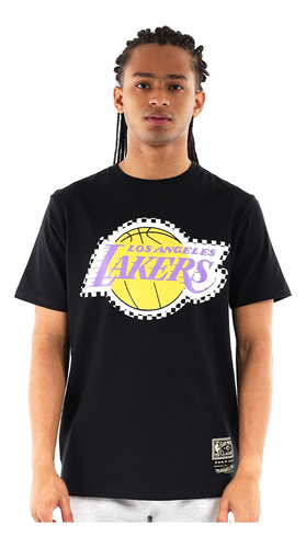 Polera De Hombre Mitchell&ness La Lakers Traditional Negro 