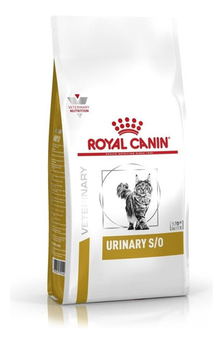 Alimento Royal Canin Veterinary Diet Feline Urinary S/O High Dilution UHD 34 para gato adulto de raça pequena sabor mix em sacola de 1.5kg