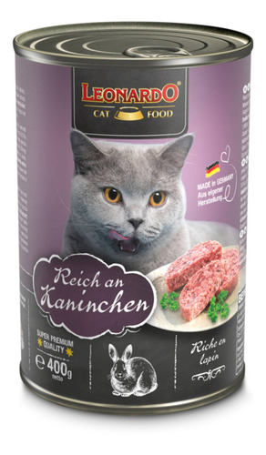 Leonardo Gato Adulto Quality Selection Conejo 400 Gr