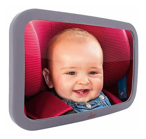 Espejo Para Asiento Trasero De Bebe Gris