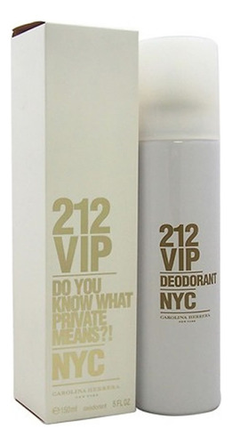 Desodorante Carolina Herrera 212 Vip Deo 150ml Original