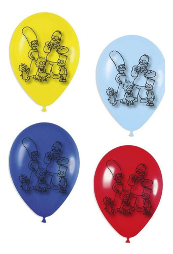 Globos Bombas Estampados X20u Los Simpson