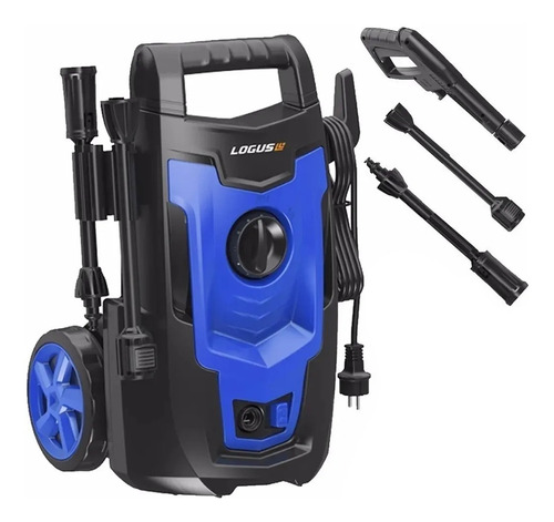 Imagen 3 de 3 de Hidrolavadora eléctrica Logus HL-110 azul y negra de 1400W con 110bar de presión máxima 220V - 50Hz