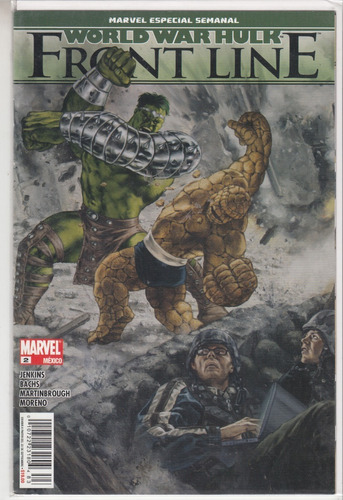 Comic World War Hulk, Front Line  # 2 Carton Y Bolsita 