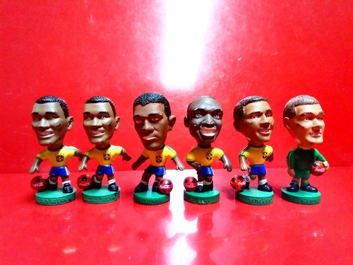 Bonecos Mini Craques 6 Coca Cola Seleção Brasil 98 Romário