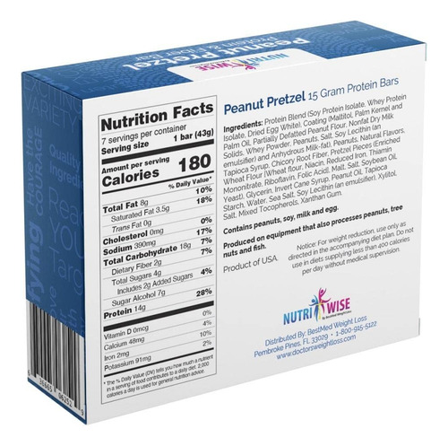 Nutriwise - Barras Dietéticas | Alto En Proteínas - Sin Glut
