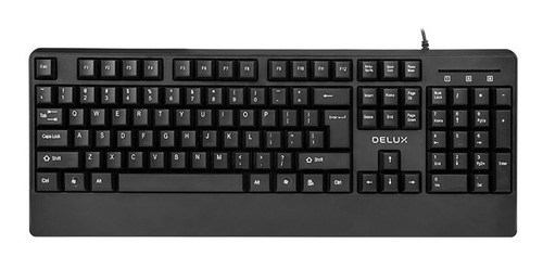 Teclado Delux Office Español Usb Negro K6700