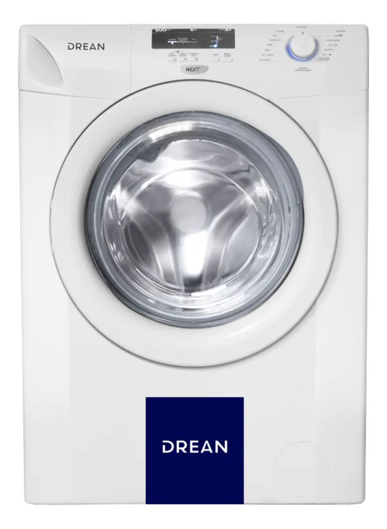 Lavarropas Carga Frontal 6 Kg Blanco Drean Next 6.06 Eco