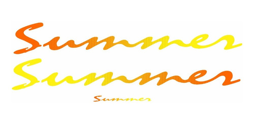 Adesivo Saveiro Summer Resinado Kit Faixa Emblema Sumr