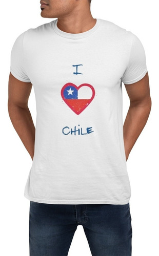 Polera Chile Fiestas Patrias Dieciochero Estampada Algodon