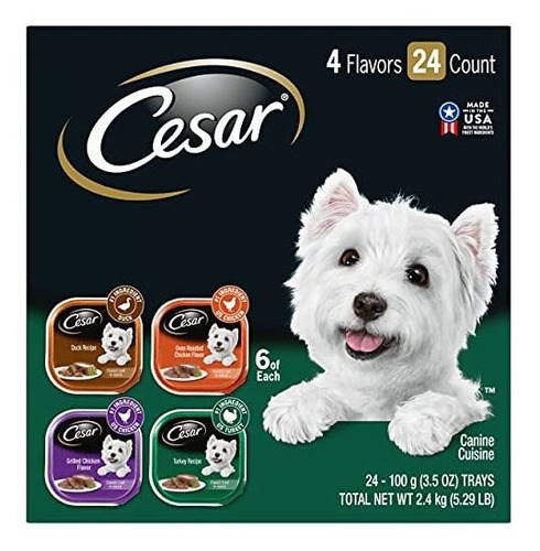 Cesar Gourmet Paquetes De Variedad De Comida Humeda Para Per