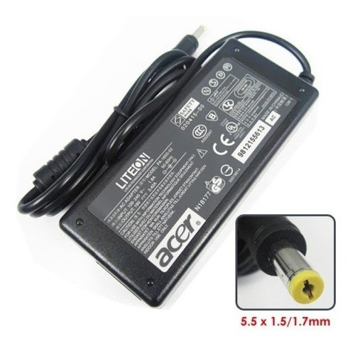 Imagen 5 de 6 de Adaptador Cargador Acer Aspire 19v 3.42a 5.5mm X 1.7mm F