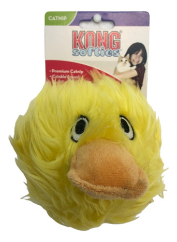 Juguete Para Gato Kong Softies Pato Felpa Suave Con Catnip