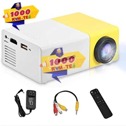 Imagen 2 de 3 de Proyectores Yg-300 Lcd Mini Soporte 1080p Proyector Led Port