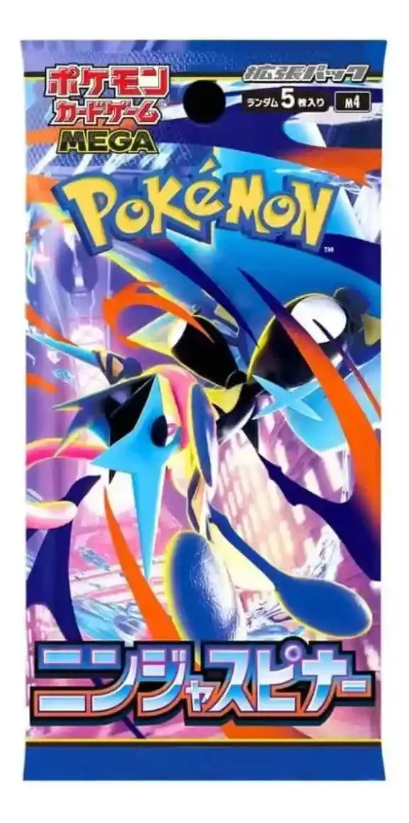 Booster Pokémon Tcg Mega Greninja Ninja Spinner 5 cartas Japanese Ninja Spinner