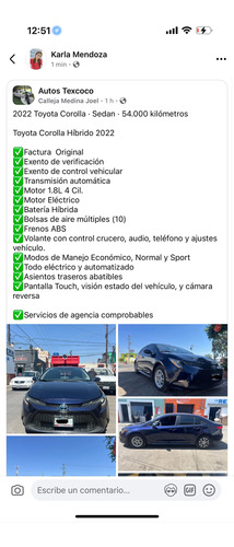 Toyota Corolla 1.8 Hybrid At