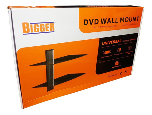 Soporte Dvd Doble Colgante Vidrio Ajust. Deco Wii Play Xbox
