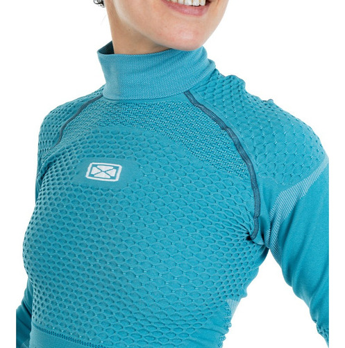 Remera Termica Iconsox® Seamless Mujer Xtreme Sky Trail Snow