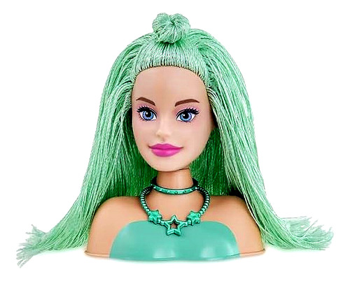 Boneca Barbie Mini Busto Styling Head Special Hair - Verde