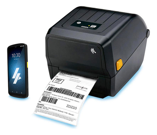 Impressora Zd220 Zebra + Coletor De Dados Tc15 Combo (zbr02)