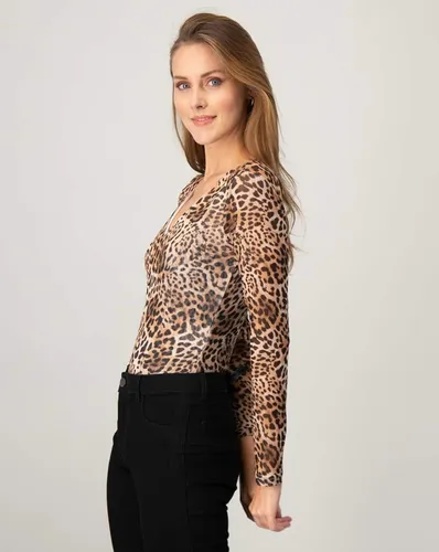 Blusa Animal Print Ivonne Dama. M Meses sin intereses