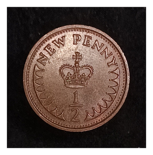 Gran Bretaña 1/2 Penny 1971 Excelente Km 914