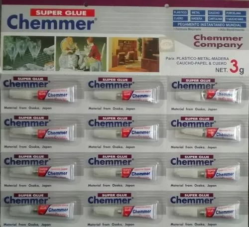 Pegamento Chemmer Pack De 12 Unidades Calidad