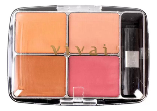 Paleta Estojo 4 Blushes Vivai