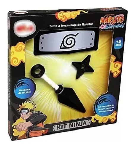 Naruto Kit Ninja Vincha+ Kunai+ Estrella Tapimovil Replay