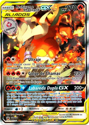 Kit Aliados: Reshiram E Charizard Gx + Pikachu E Zekrom Gx