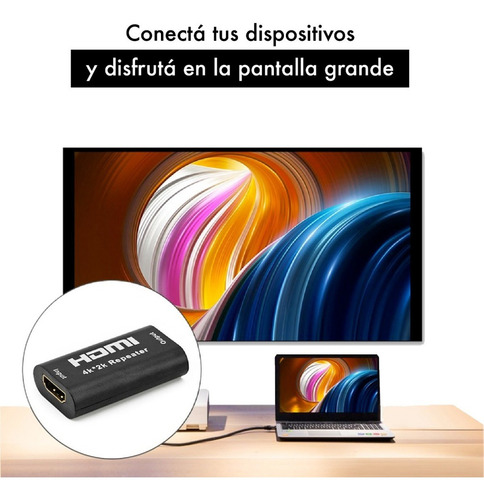Imagen 4 de 4 de Extensor Alargue Hdmi Directo 40 Metros 4k 2k