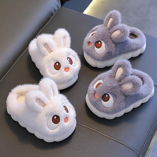 Lindas Pantuflas De Conejo De Animales Para Casa De Interior