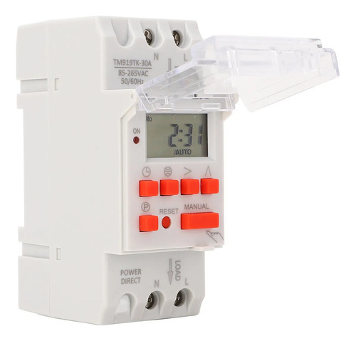 Time Relé Lcd, 12 V Dc, 30 A, Semanal Temporer De E