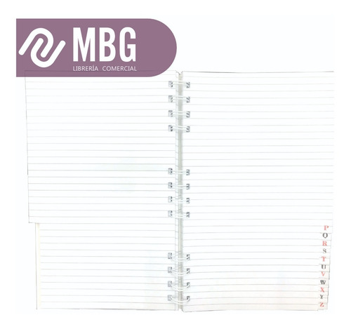 Imagen 2 de 6 de Cuaderno Libreta Norte Con Indice N°120 Espiral 84 Hojas