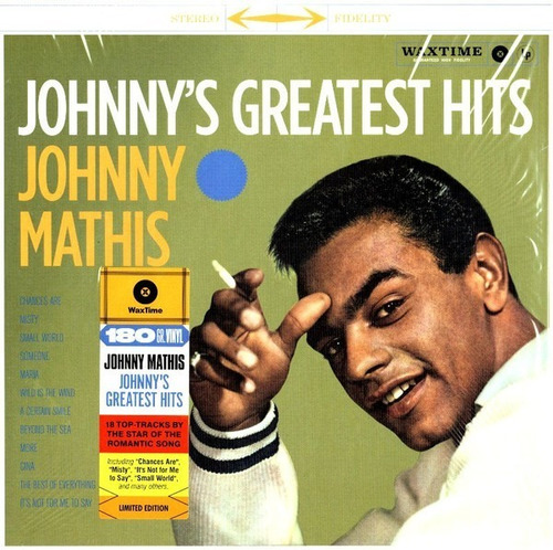 Vinilo Johnny Mathis Johnny's Greatest Hits Nuevo Y Sellado
