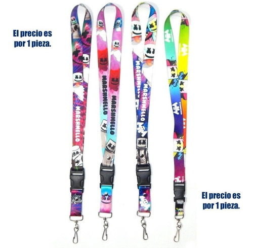 Correa Lanyard Porta Gafete Marshmello Dj Marshmallow Bts