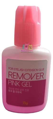 Removedor Pink Gel 15g Coreano Para Extensiones De Pestañas