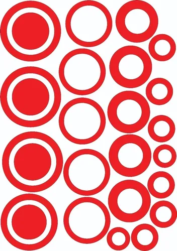 comprar Vinilos Círculos Decorativo Para Pared Vidriera Murales