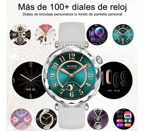 Reloj Inteligente Amoled Mujer Bluetooth Llamada Smartwatch