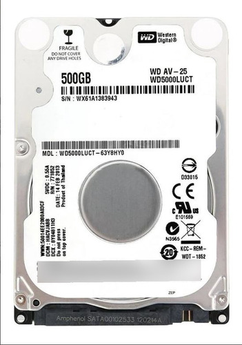 Disco Duro Interno Western Digital Wd5000luct-63c26y0