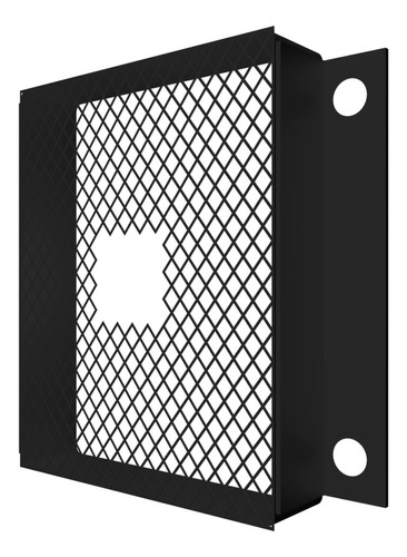 Cronos Protección Antivandálica Para Timbre De Acceso Color Negro fabricado en metal y pintura electrostática ideal para exteriores máxima seguridad fácil instalación