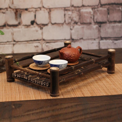 Bandeja De Té De Bambú 2 Piezas