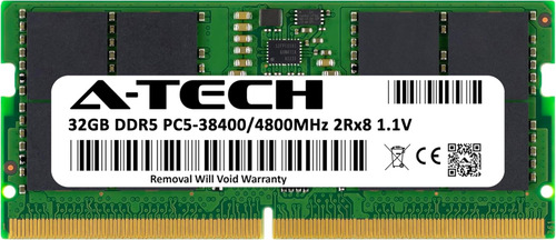 Memoria Ram A-tech, 32 Gb, Sodimm, Ddr5, 3800 Mhz, Cl40